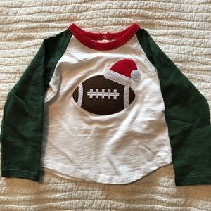 Mud pie football Santa hat shirt 🎅🏻